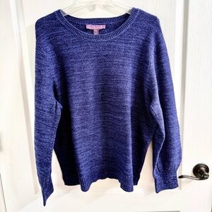 Gloria Vanderbilt Navy Crewneck Sweater